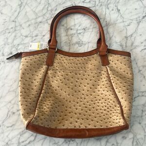 Faux Ostrich Leather Purse NWT Van Heusen